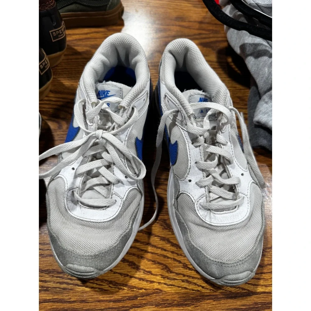 Nike Air Max SC Kids Sneakers White Grey Royal Blue CZ5358-101 Size 4.5Y